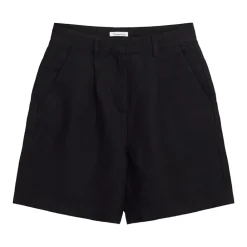 New Knowledge Cotton Posey Wide High-Rise Linen Shorts Dam