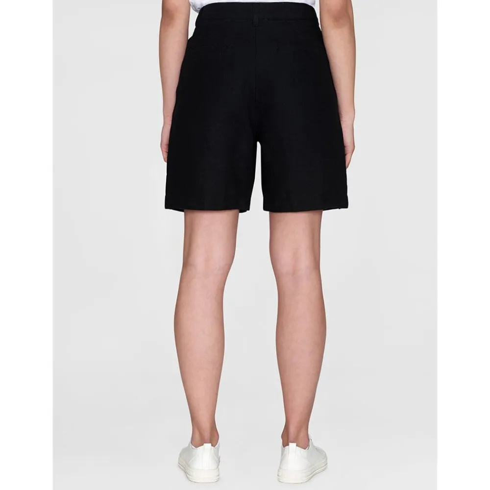 Allt Under Linnekläder|Linneshorts | Knowledge Cotton Poey Wide High-Rie inen hort Da