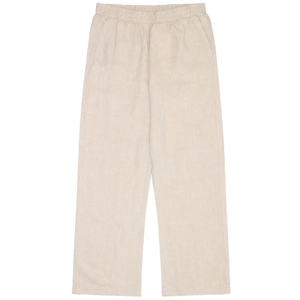 Discount Knowledge Cotton Posey Wide Mid-Rise Linen Pants Dam