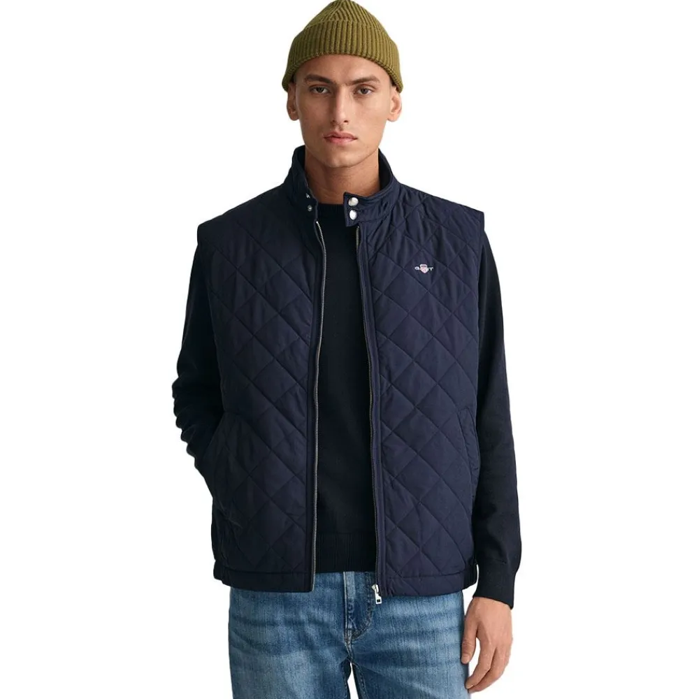 New GANT Quilted Windcheater Vest Herr