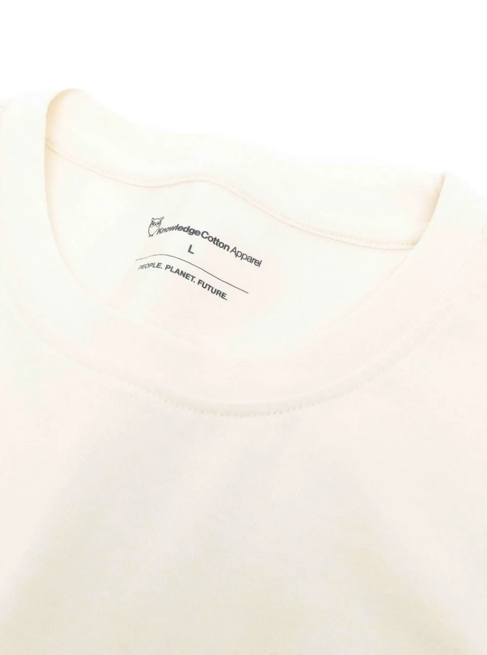 Allt Under Överdelar | Knowledge Cotton Regenerative Organic Cotton Chest Embroidery T-Shirt GOTS