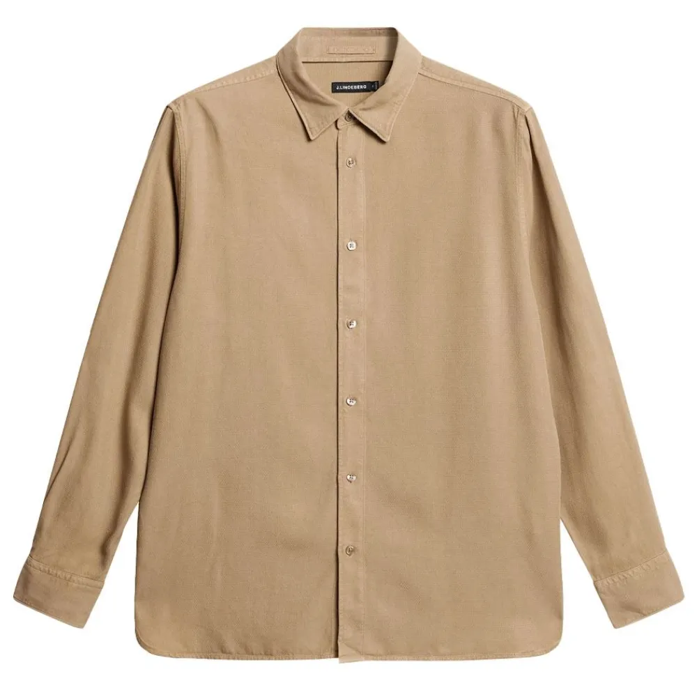 Skjortor|Allt Under Överdelar | J.Lindeberg Reg LS Struct Gd Tencel Shirt Herr