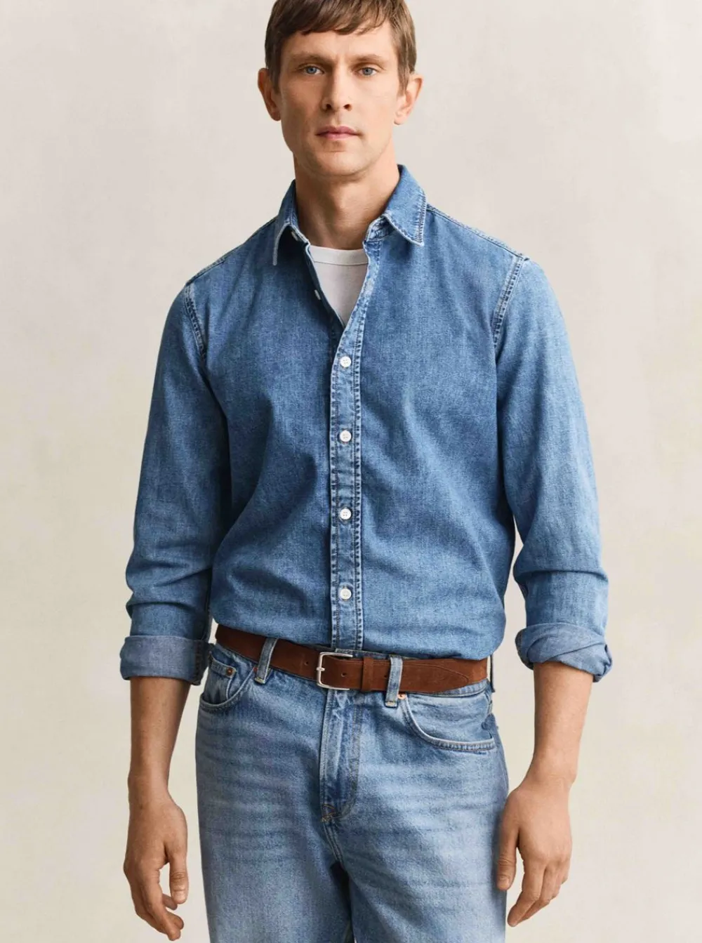 Skjortor|Allt Under Överdelar | GANT REGUAR DENI SHIRT HERR