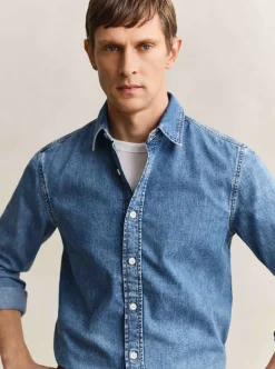 Skjortor|Allt Under Överdelar | GANT REGUAR DENI SHIRT HERR