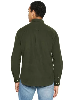 Outlet Knowledge Cotton Regular fit corduroy shirt - GOTS/Vegan herr