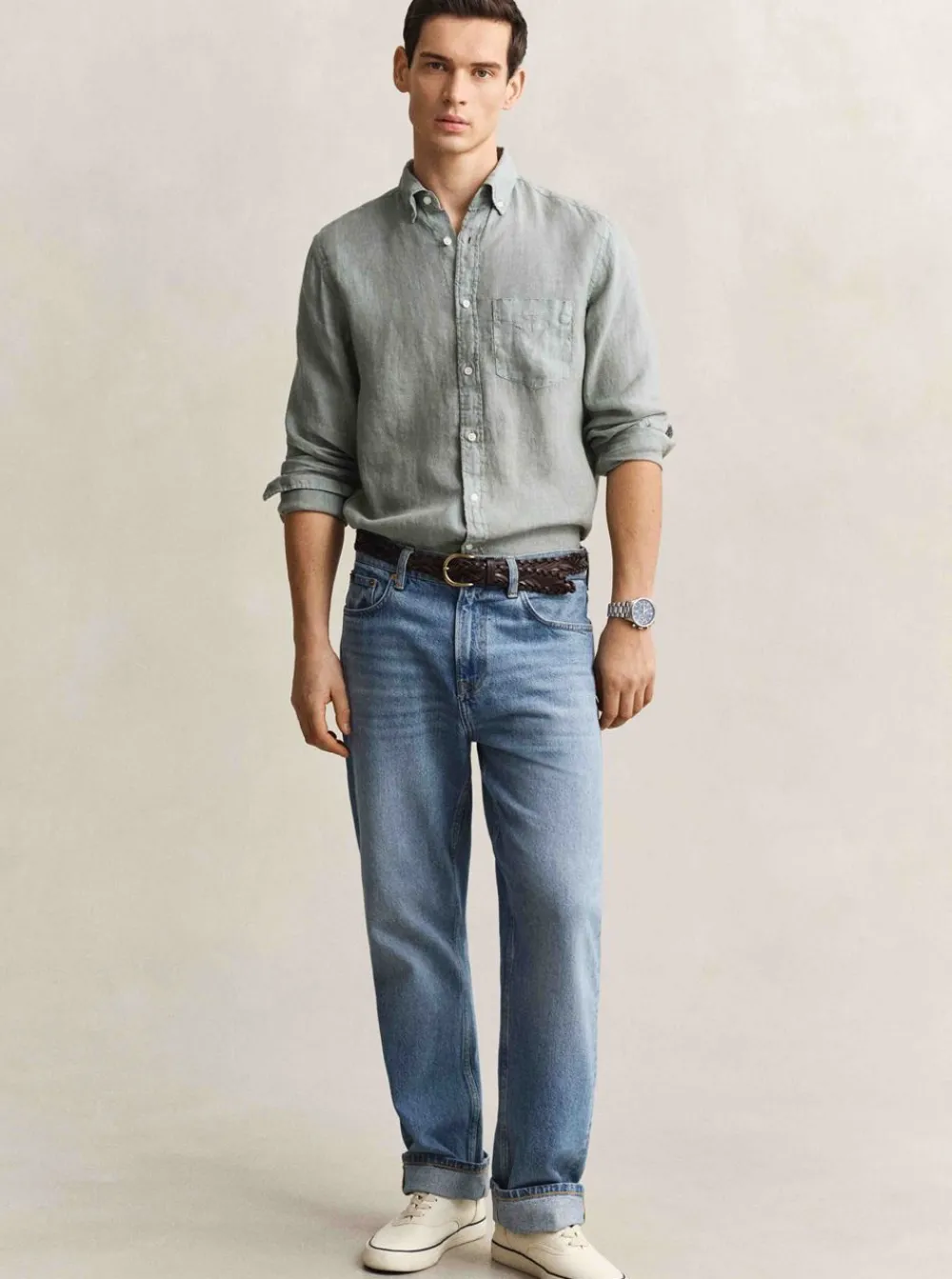 Skjortor|Allt Under Överdelar | GANT REGULAR GARENT DYED LINEN HIRT HERR