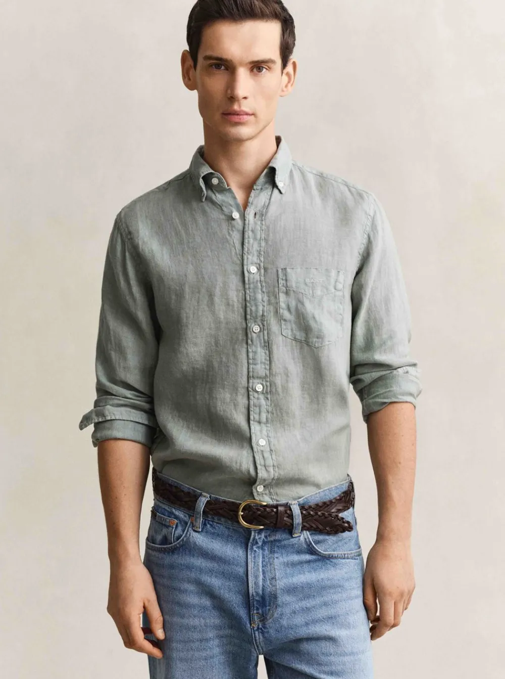 Skjortor|Allt Under Överdelar | GANT REGULAR GARENT DYED LINEN HIRT HERR