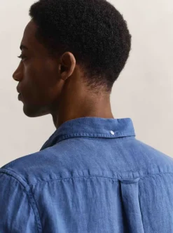 New GANT REGULAR GARMENT DYED LINEN SHIRT HERR