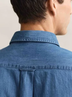 Skjortor|Allt Under Överdelar | GANT REGUAR INDIGO TWI HIRT HERR