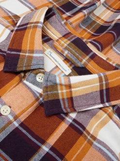 Skjortor|Allt Under Överdelar | Knowledge Cotton Reguar ight fanne checkered hirt - GOT/Vegan
