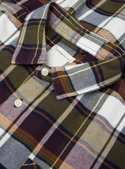 Skjortor|Allt Under Överdelar | Knowledge Cotton Reguar ight fanne checkered hirt - GOT/Vegan