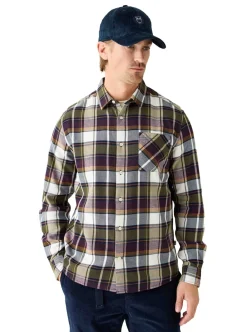 Skjortor|Allt Under Överdelar | Knowledge Cotton Reguar ight fanne checkered hirt - GOT/Vegan