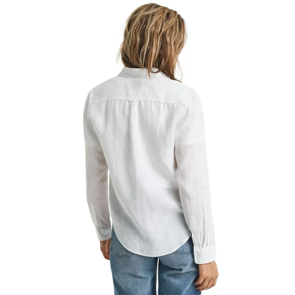 Best GANT Regular Linen Champray Shirt Dam