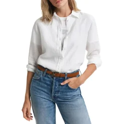 Allt Under Linnekläder|Linneskjortor & Linneblusar | GANT Regular Linen Champray Shirt Dam