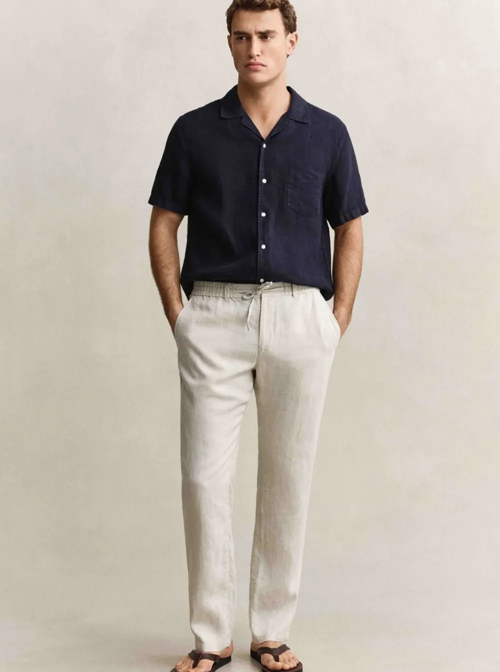 Chinos|Allt Under Nederdelar | GANT REGUAR INEN D PANT HERR