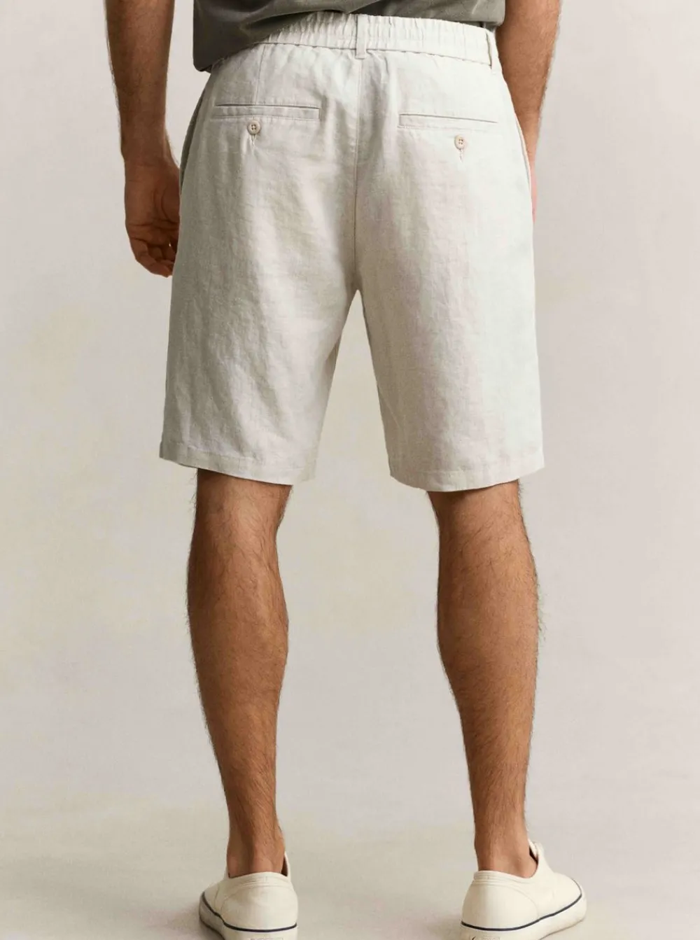 Clearance GANT REGULAR LINEN DS SHORTS HERR