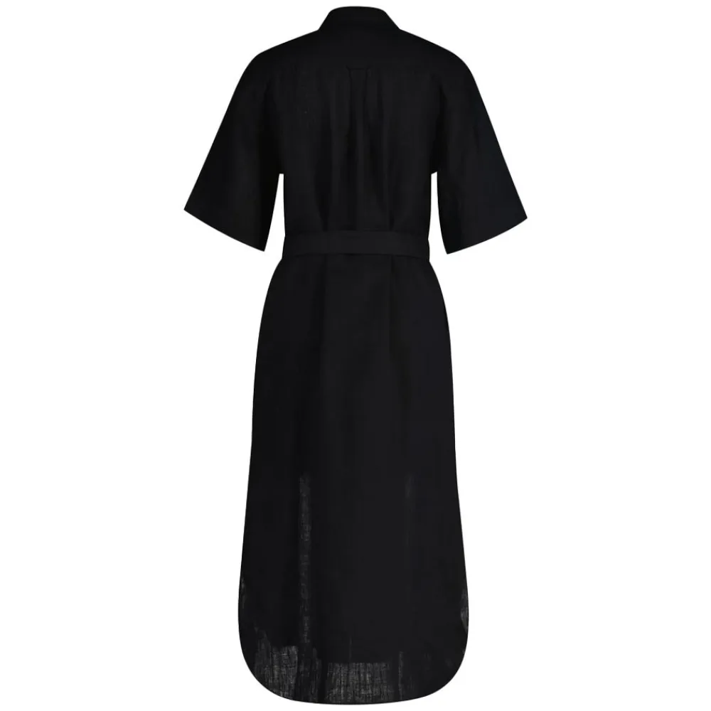 Sale GANT Regular Linen Short Sleeve Shirt Dress Dam
