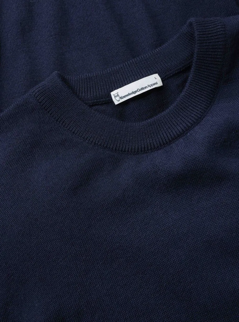 Tröjor|Allt Under Överdelar | Knowledge Cotton Reguar erino knit crew neck - RWS herr