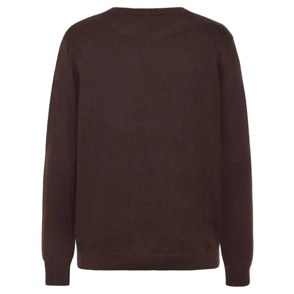 Sale Knowledge Cotton Regular merino knit crew neck - RWS herr