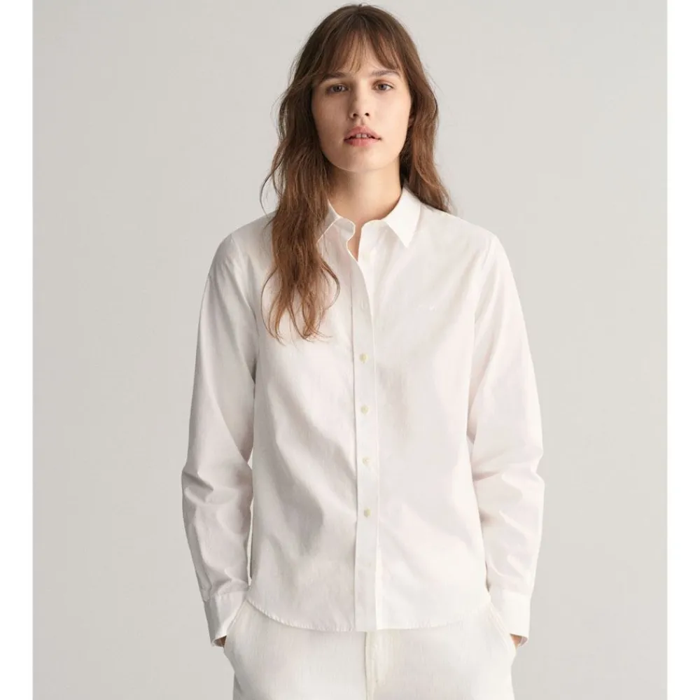 Allt Under Överdelar|Skjortor & Blusar | GANT Regular Poplin Shirt Dam