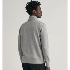 Tröjor|Allt Under Överdelar | GANT Reguar Shied Haf Zip Sweatshirt Herr