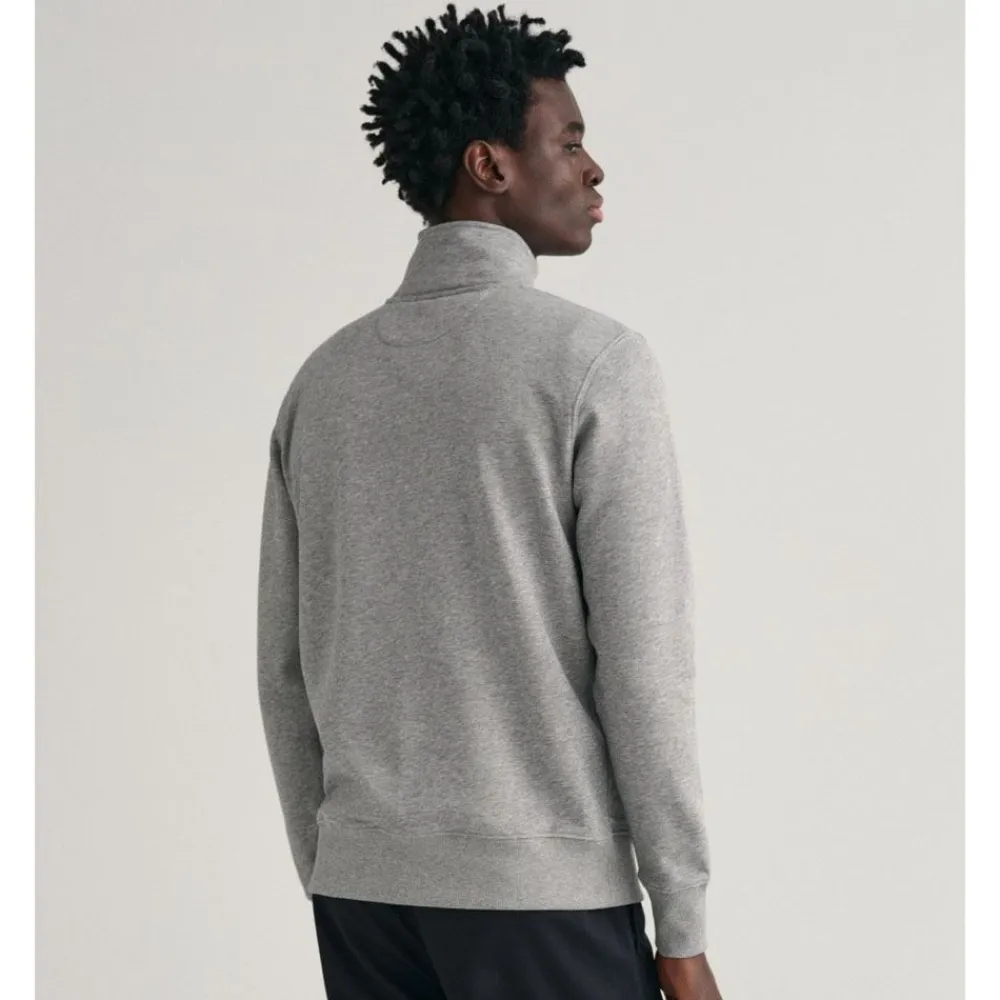 Tröjor|Allt Under Överdelar | GANT Reguar Shied Haf Zip Sweatshirt Herr