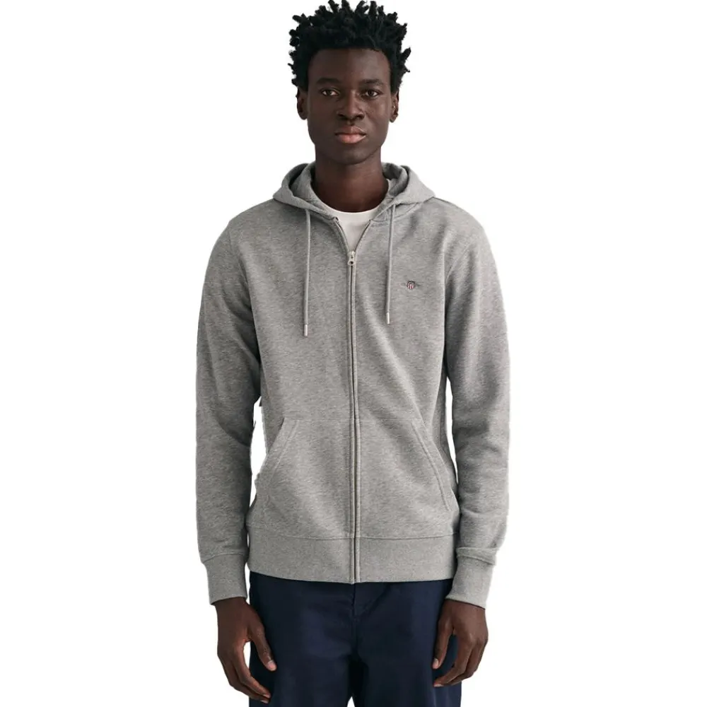 Best GANT Regular Shield Zip Hoodie Herr