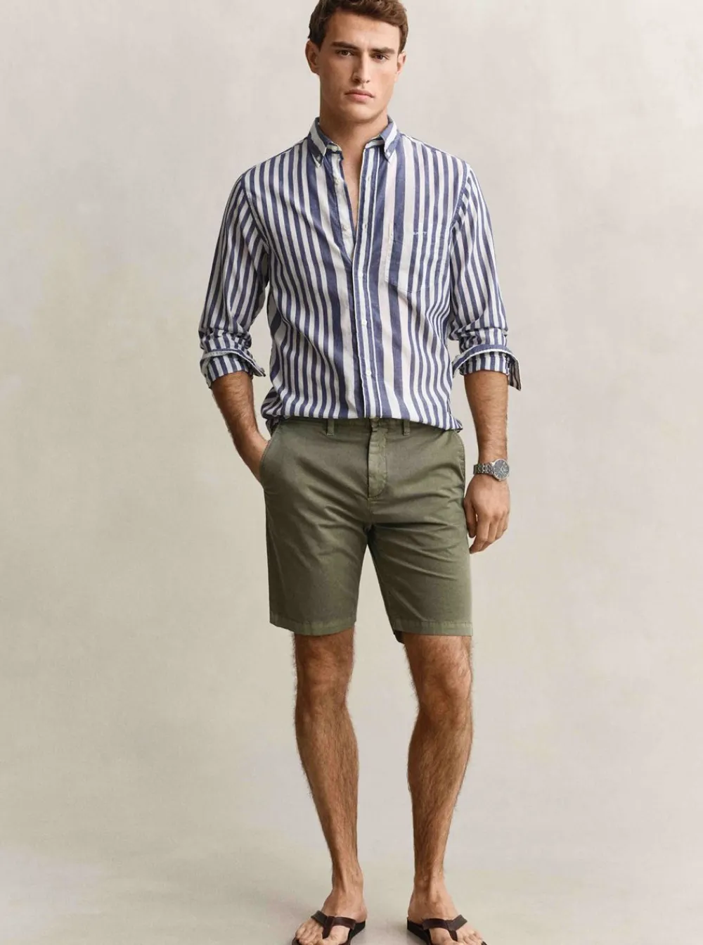 Allt Under Linnekläder|Linneshorts | GANT REGULAR SUNFADED CHINO SHORTS HERR