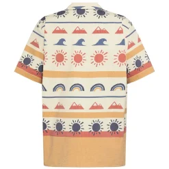 Clearance Knowledge Cotton Relaxed print short sleeve shirt