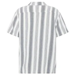 Best Knowledge Cotton Relaxed Stripe short sleeve shirt