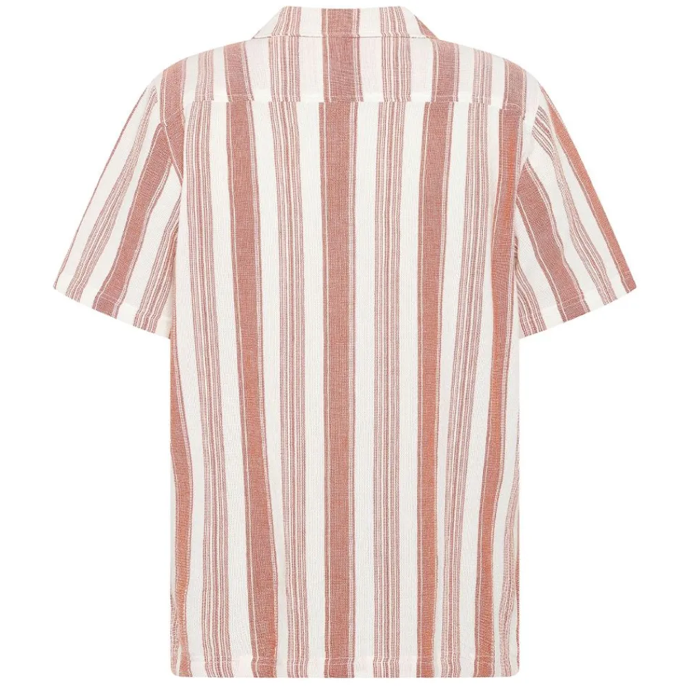 Skjortor|Allt Under Överdelar | Knowledge Cotton Reaxed Stripe short seeve shirt herr