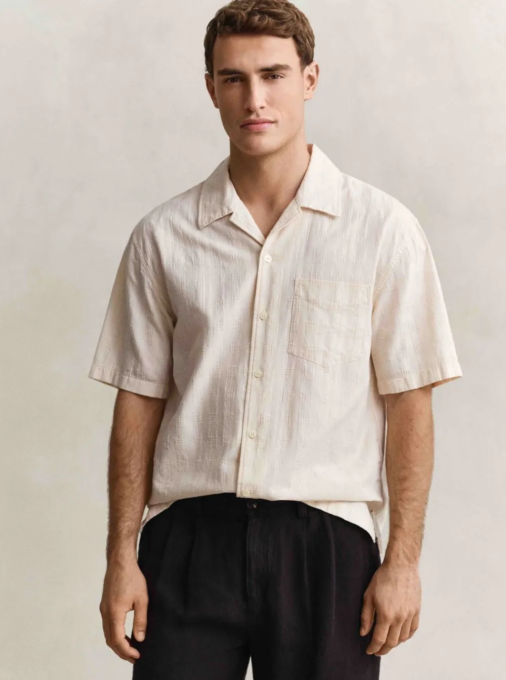 New GANT RELAXED TEXTURE CHECK SHIRT HERR