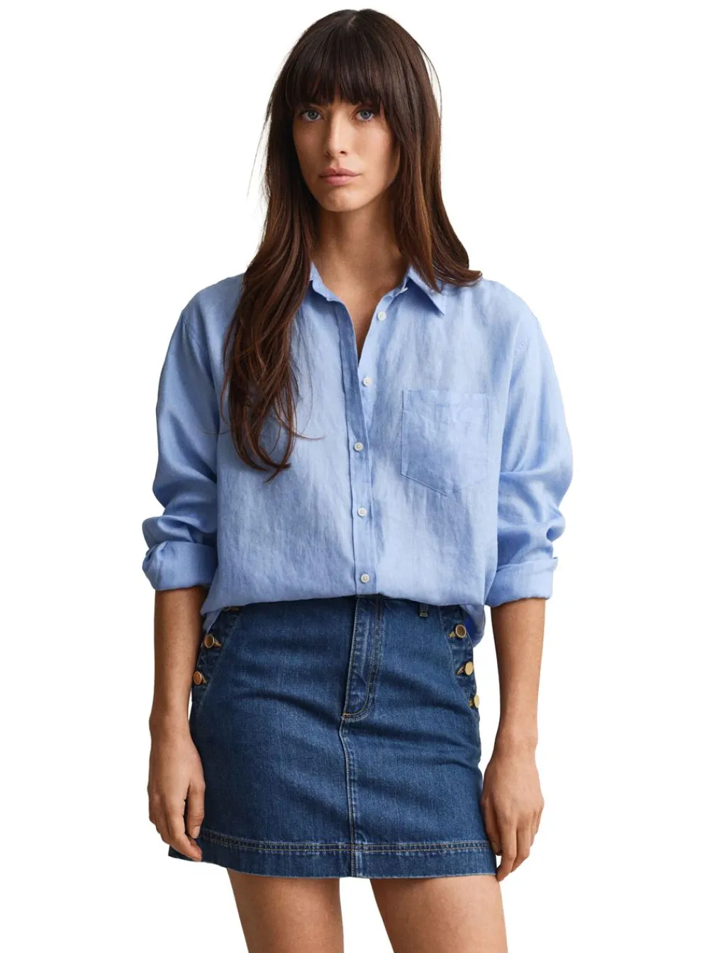 Allt Under Överdelar|Skjortor & Blusar | GANT REL LINEN LS SHIRT DAM
