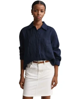 Allt Under Överdelar|Skjortor & Blusar | GANT REL LINEN LS SHIRT DAM