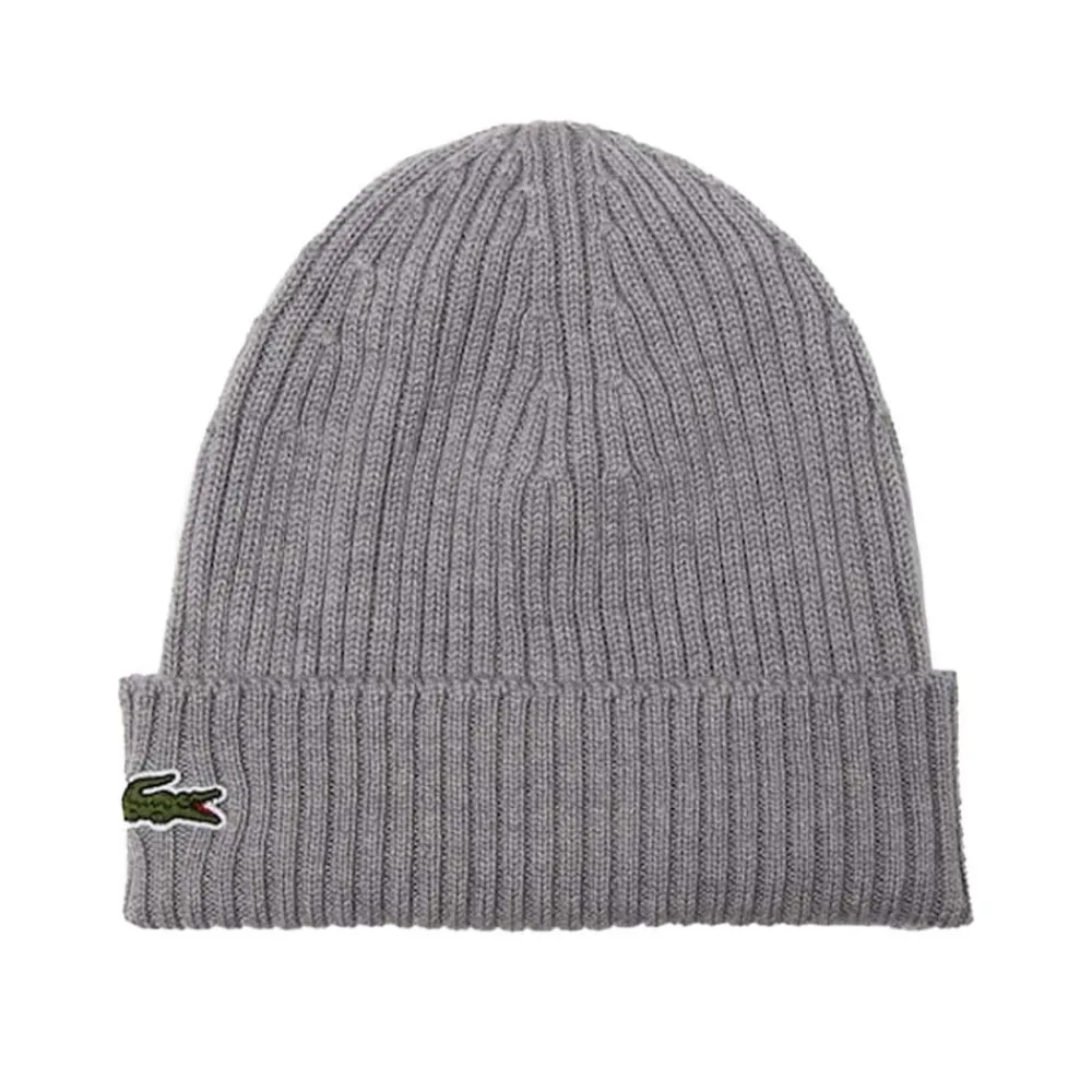 Accessoarer | Lacoste Ribbed Wool Beanie
