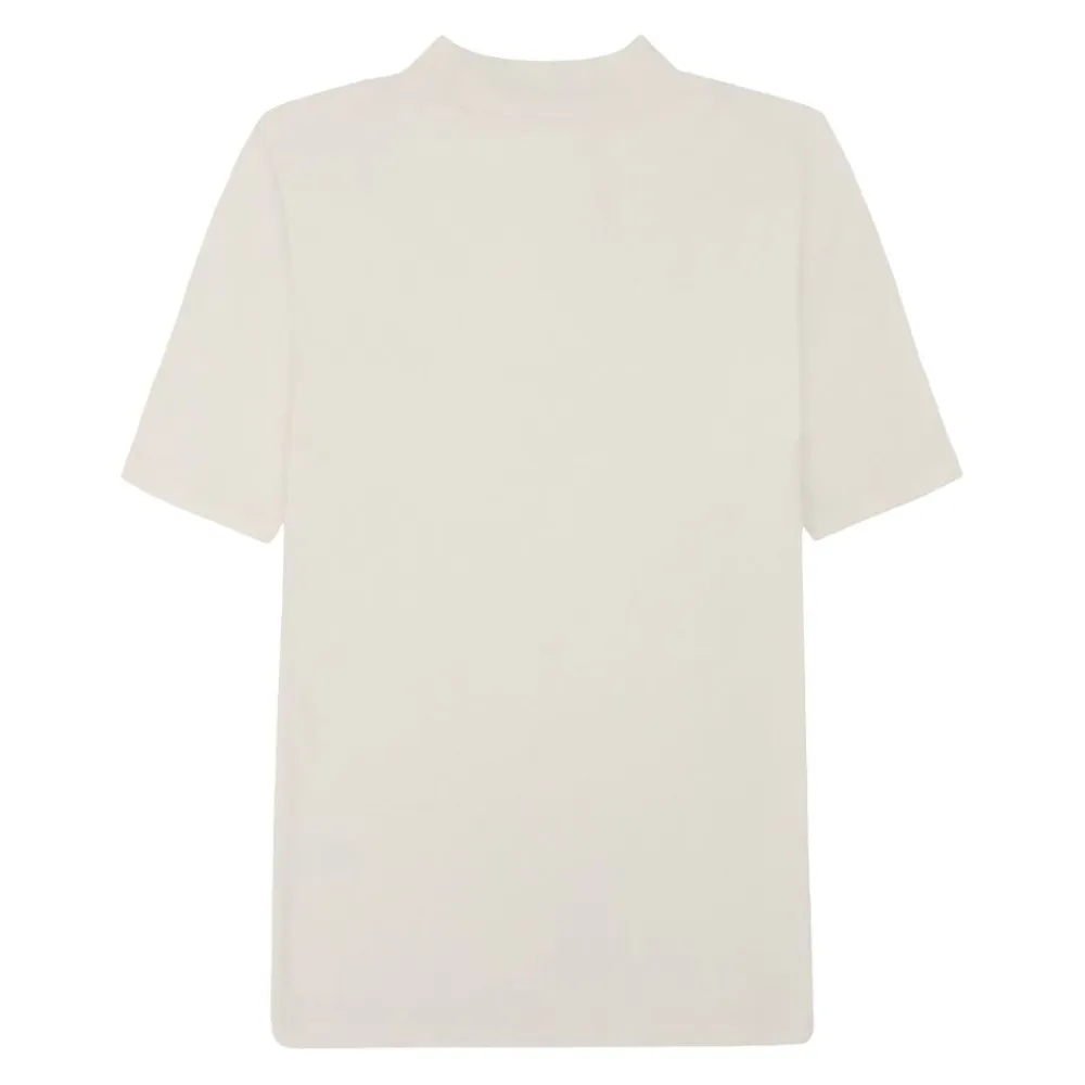 Outlet Knowledge Cotton Rib high neck short sleeve - GOTS/Vegan