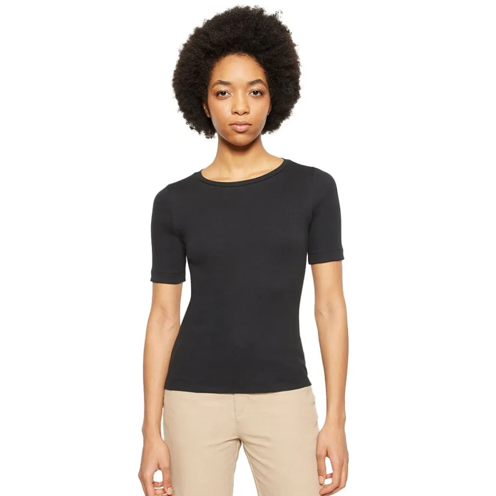 Knowledge Cotton Rib t-shirt Dam