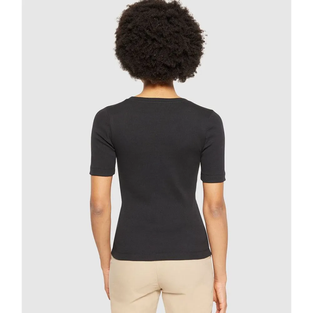 Knowledge Cotton Rib t-shirt Dam