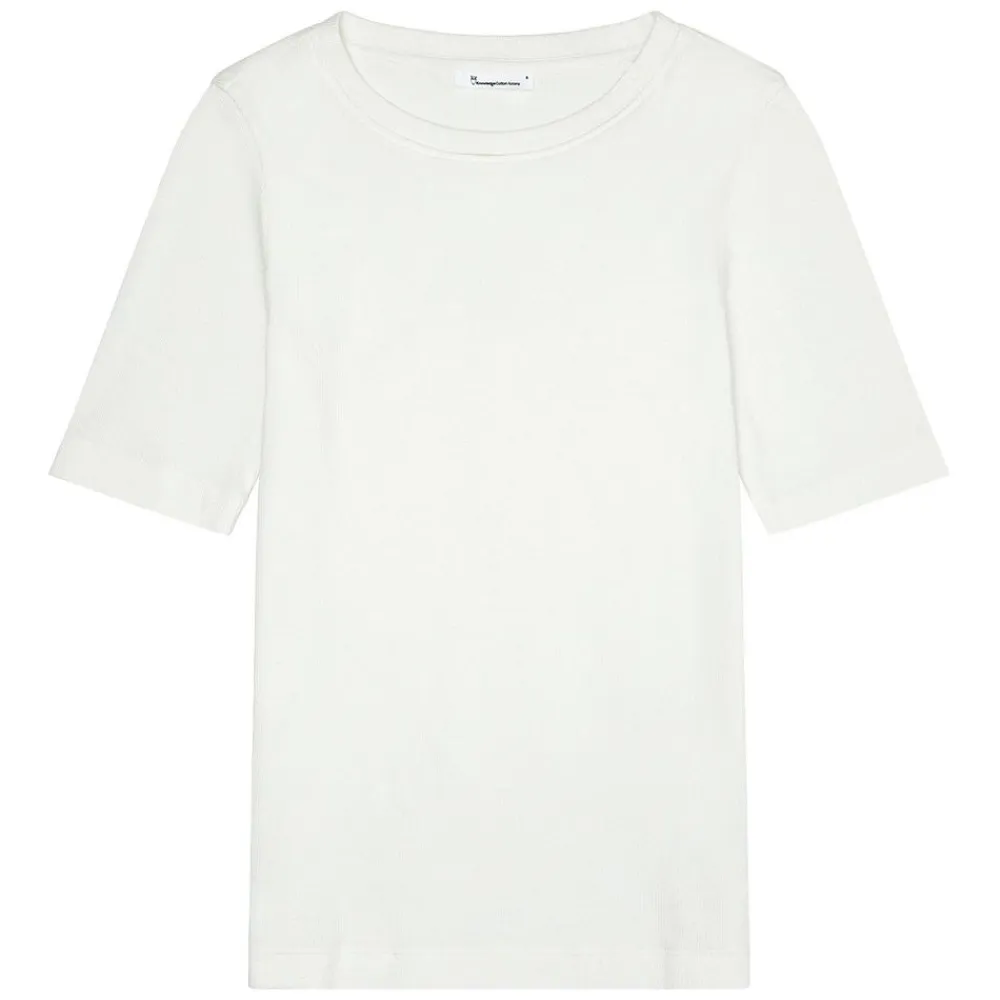 Allt Under Överdelar|T-Shirts & Linnen | Knowledge Cotton Rib t-hirt Da