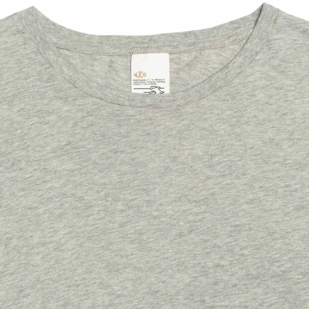 Hot Nudie Jeans Roffe Melange T-Shirt Herr