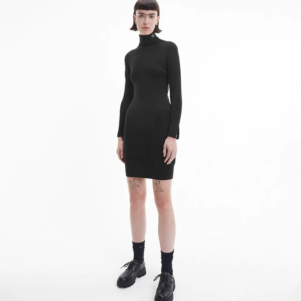 Outlet Calvin Klein Roll Neck Jumper Dress Dam