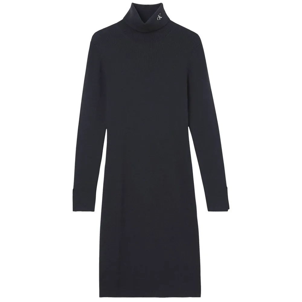 Outlet Calvin Klein Roll Neck Jumper Dress Dam