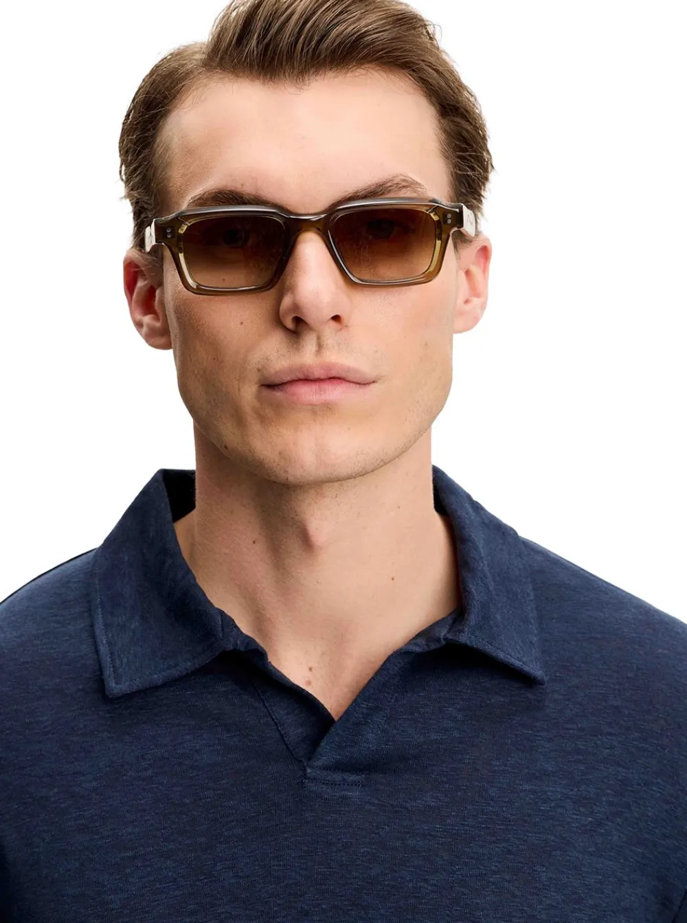 Clearance J.Lindeberg Roy Linen Polo Herr