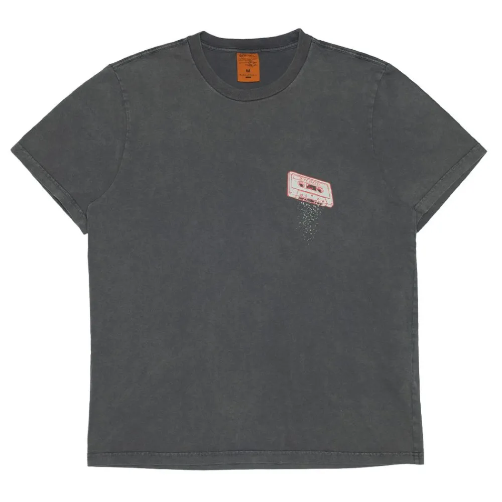 Discount Nudie Jeans Roy Salty Tracks T-Shirt Antracite Herr