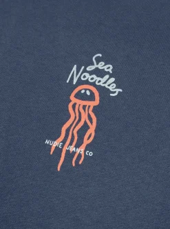 Allt Under Överdelar | Nudie Jeans Roy ea Noode T-hirt Dark Bue