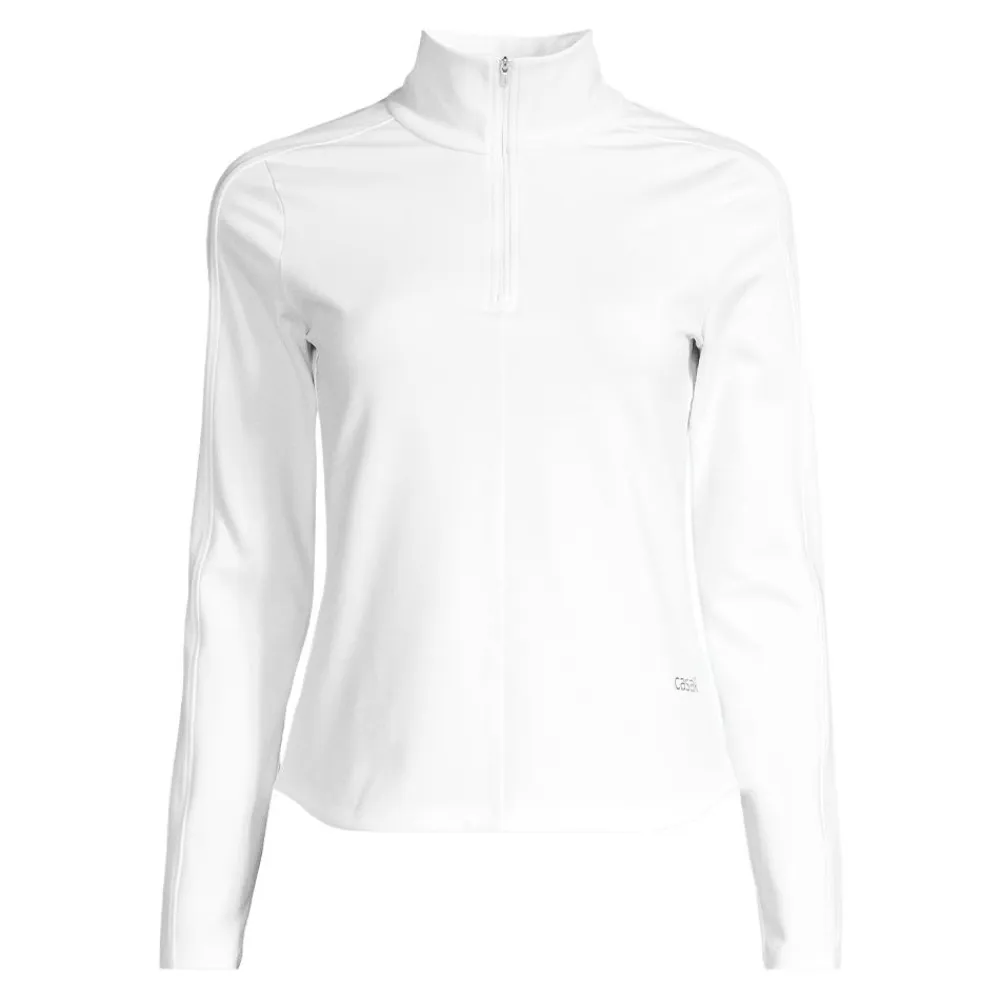Best Casall Serene Half Zip Long Sleeve dam