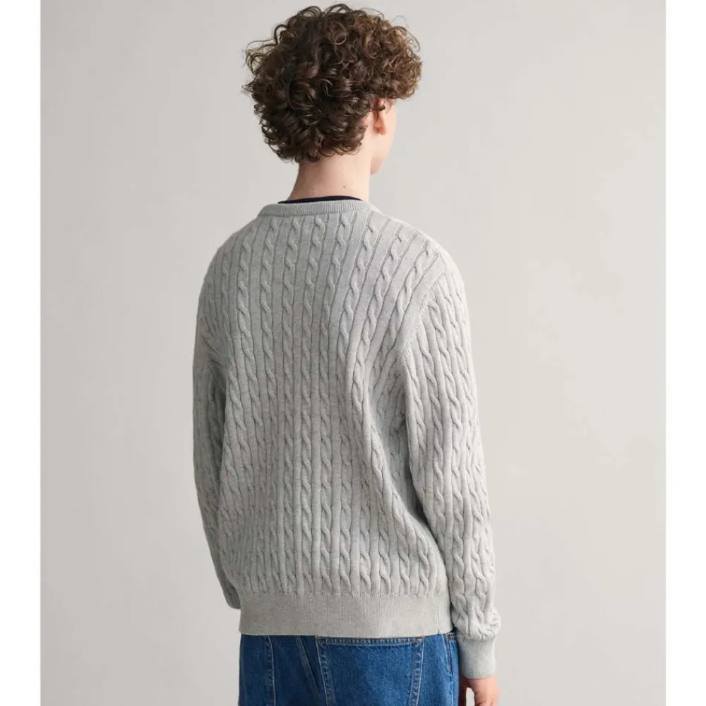 Allt Under Överdelar|Tröjor | GANT Shield Cotton Cable C-Neck Junior