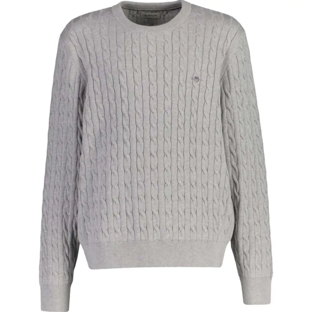 Allt Under Överdelar|Tröjor | GANT Shield Cotton Cable C-Neck Junior