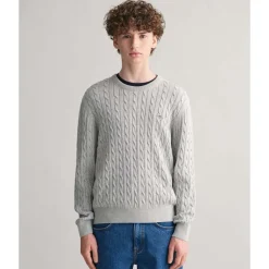 Allt Under Överdelar|Tröjor | GANT Shield Cotton Cable C-Neck Junior