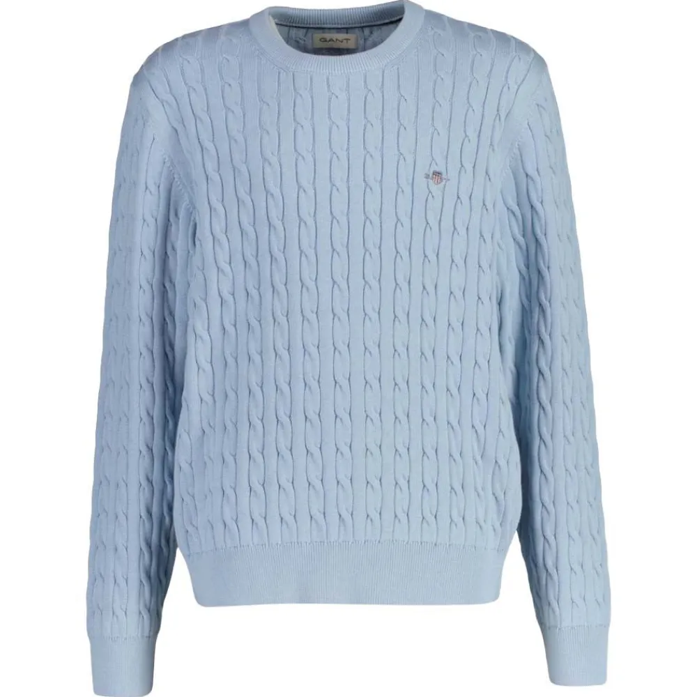 Allt Under Överdelar|Tröjor | GANT Shield Cotton Cable C-Neck Junior